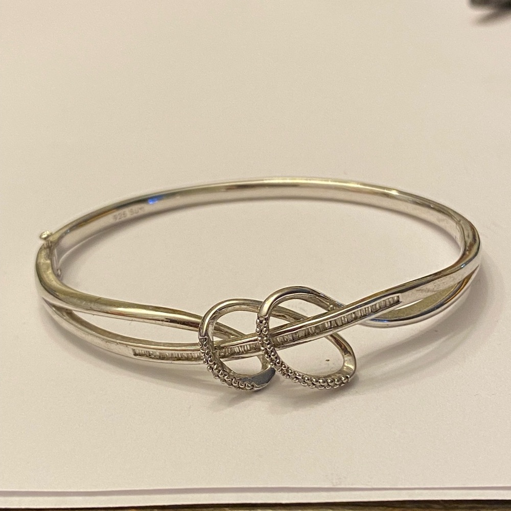 Sterling And Diamond Bracelet